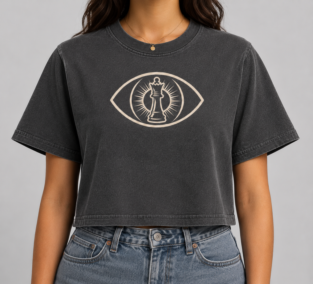 Adult Cropped Eye See Chess Tee