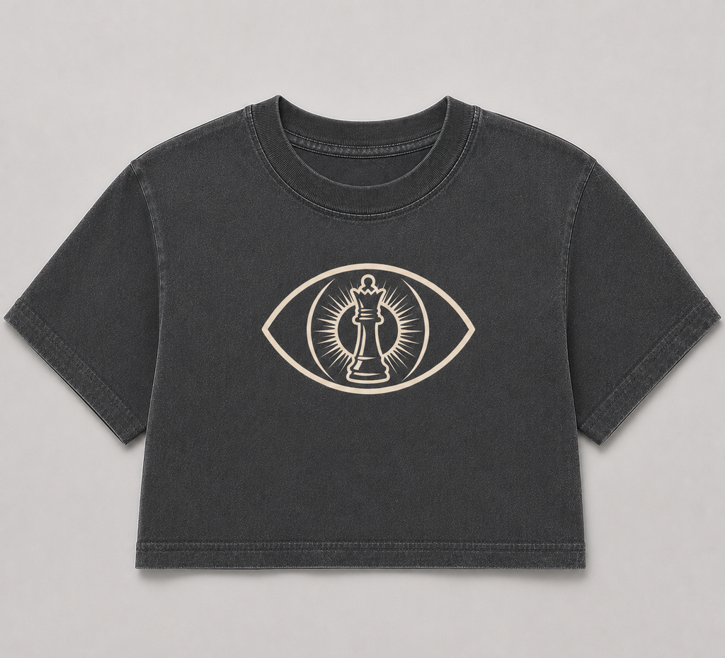 Adult Cropped Eye See Chess Tee